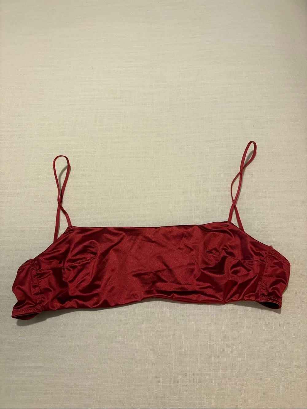 Red Satin bralette